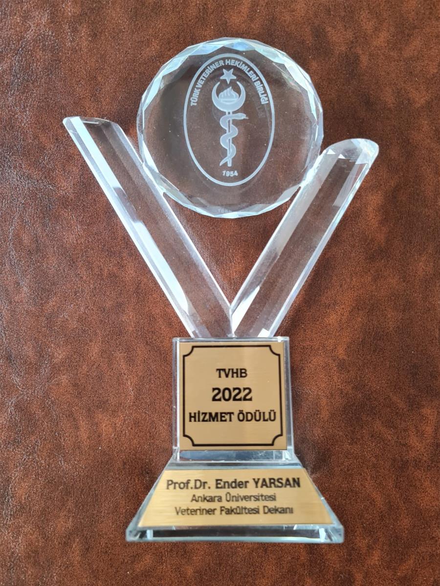Prof. Dr. Ender YARSAN TVHB 2022 Hizmet Ödülü